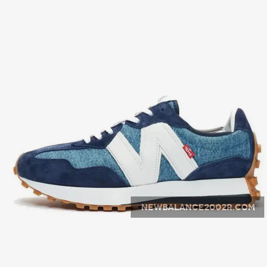 Levis x New Balance 327 Denim Navy Grey MS327LVA new balance 327 levi's navy