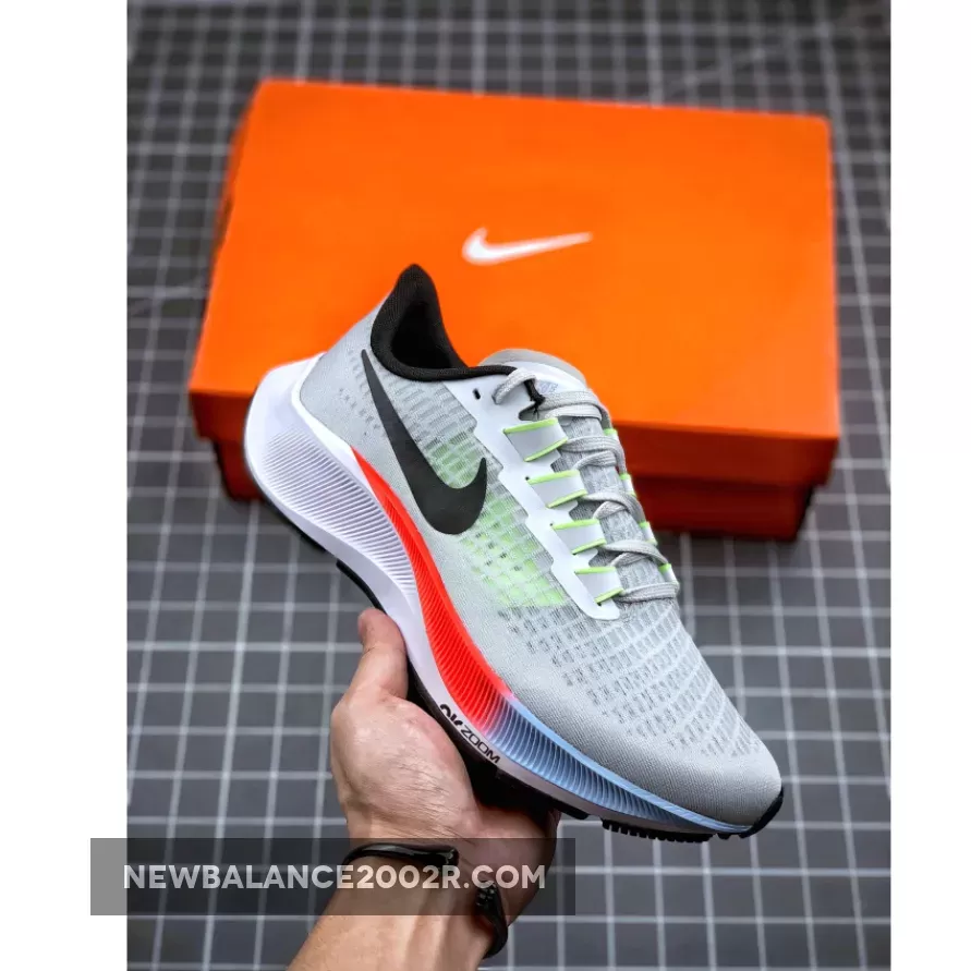 Nike Air Zoom Pegasus 37 White//Laser Crimson/Psychic Blue/Black #crimson blue color
