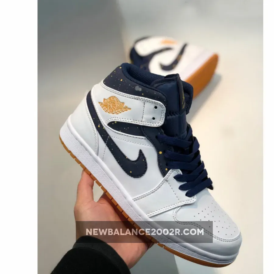 Air Jordan 1 Mid "Jeter" Sail Bronze College Navy | JORDAN JETER