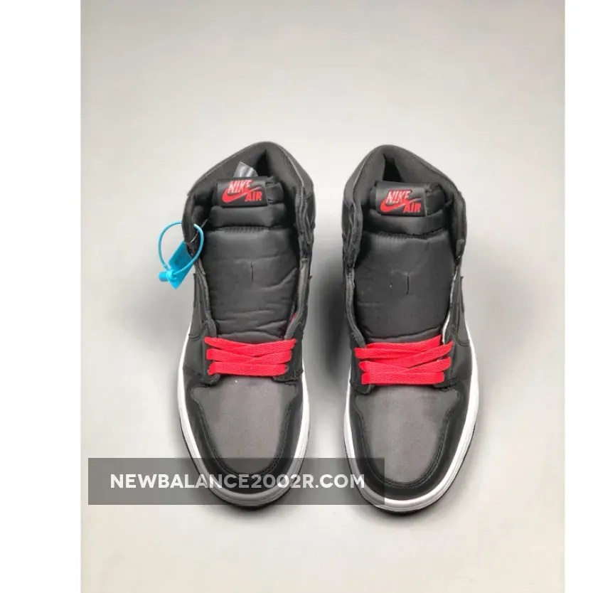 Jordan 1 Black Satin 555088-060 #nike air jordan red black
