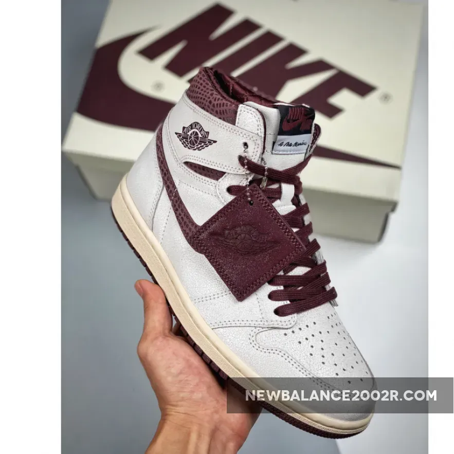 A Ma Maniere x Air Jordan 1 High OG Sail/Burgundy Crush