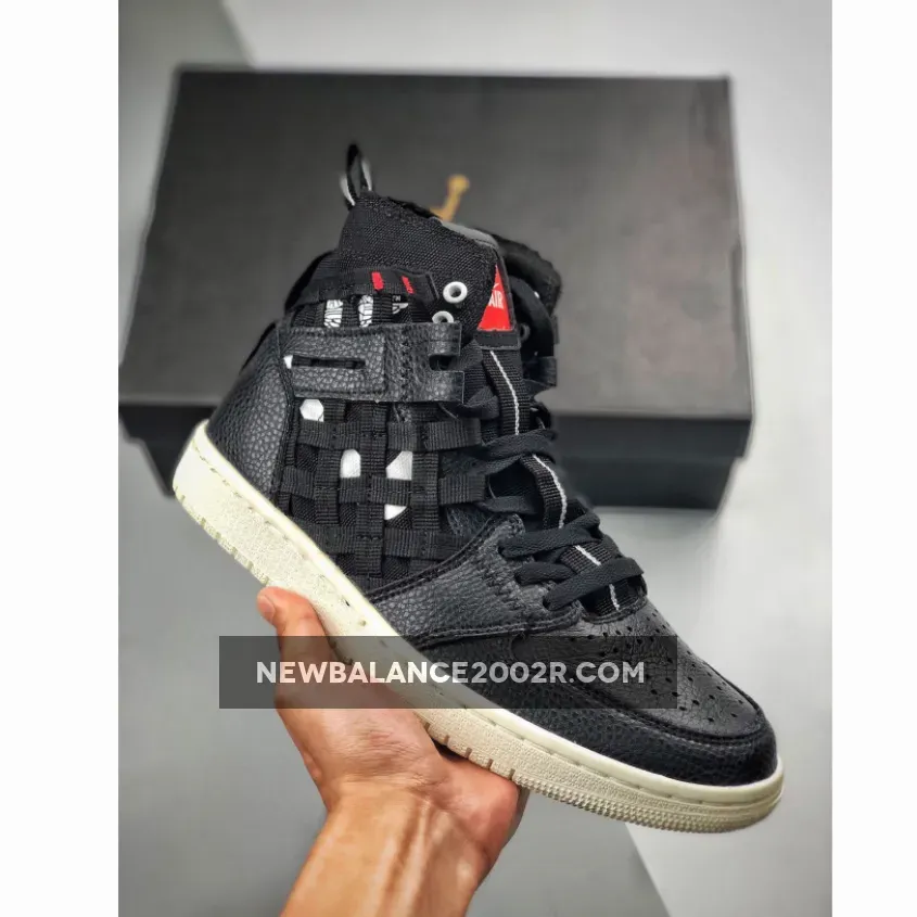 Air Jordan 1 Cargo Black/Metallic Silver-Orange Blaze-White