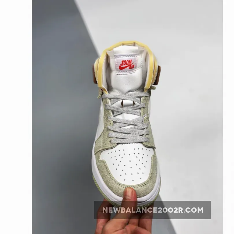 Air Jordan 1 High Zoom CMFT White Khaki Air Jordan 1 High Zoom CMFT White Khaki