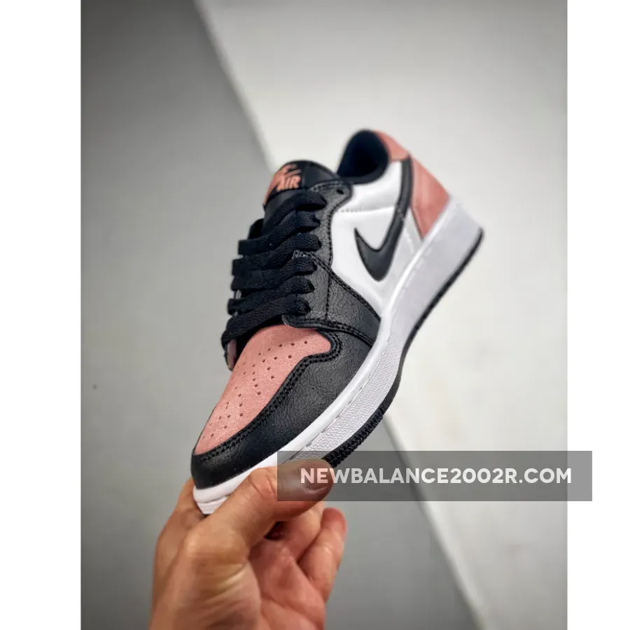 Air Jordan 1 Low Black/Bleached Coral-White-Grey Fog Air Jordan 1 Low Black/Bleached Coral-White-Grey Fog
