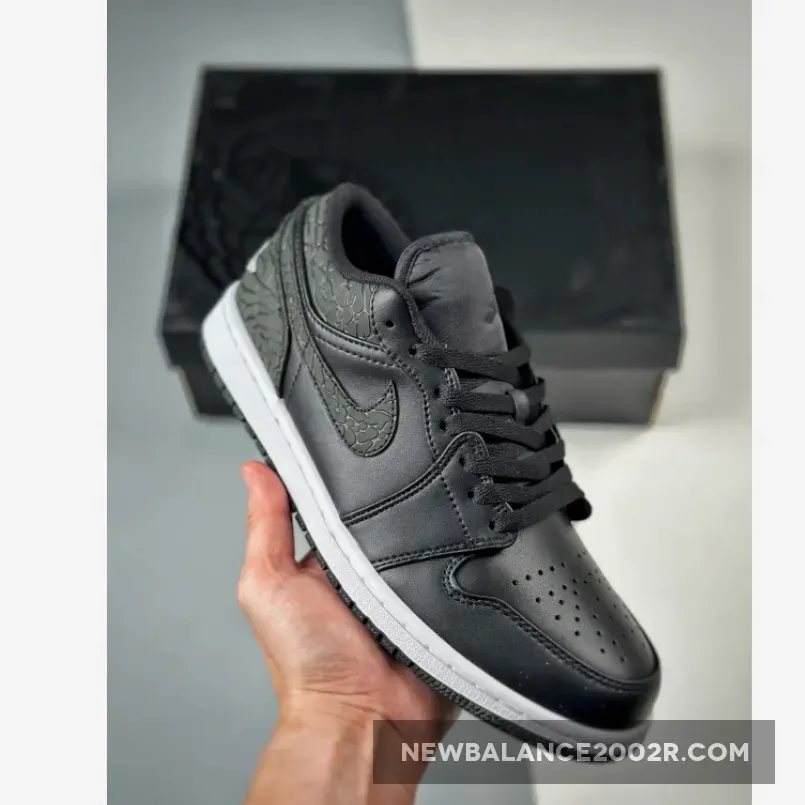 Air Jordan 1 Low Black Elephant