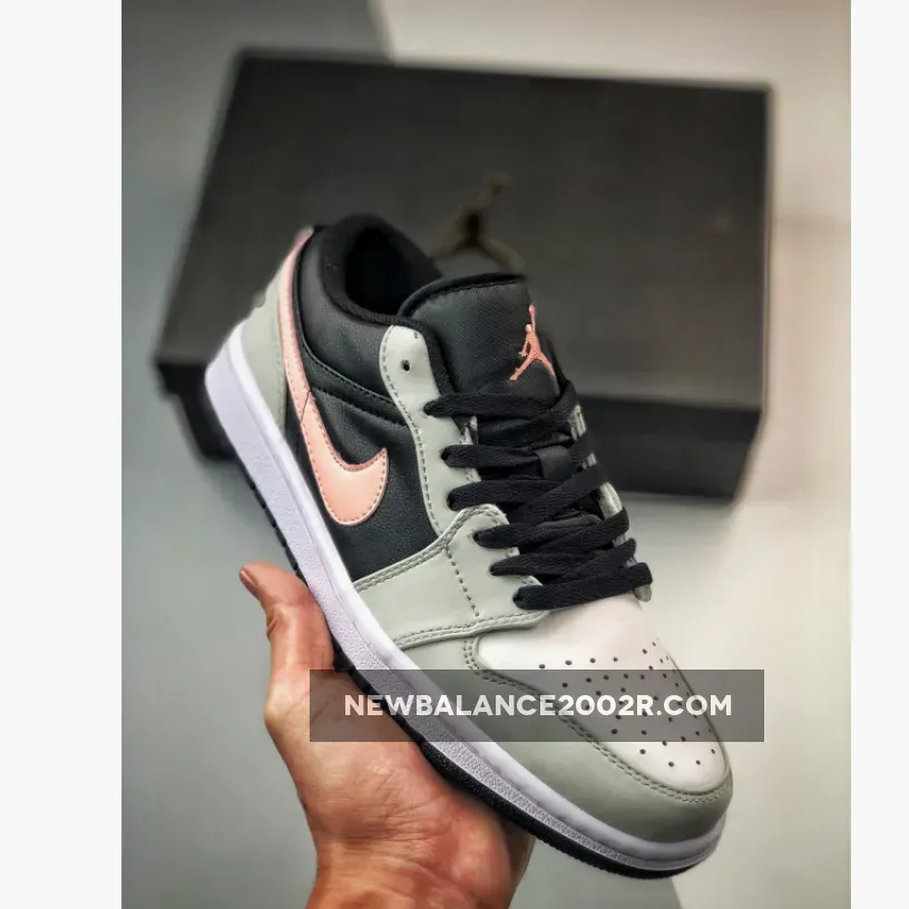 Air Jordan 1 Low Black Grey Pink
