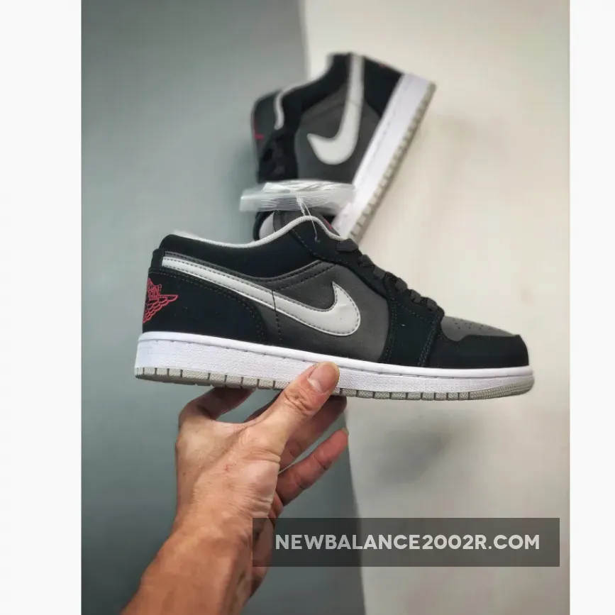 Air Jordan 1 Low Black/University Red-Cement Grey Air Jordan 1 Low Black/University Red-Cement Grey