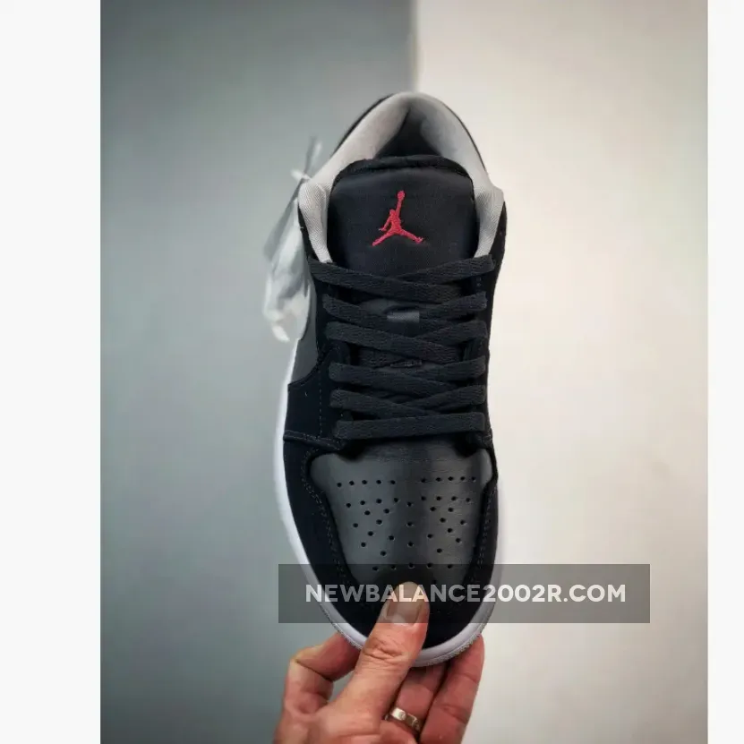 Air Jordan 1 Low Black/University Red-Cement Grey Air Jordan 1 Low Black/University Red-Cement Grey