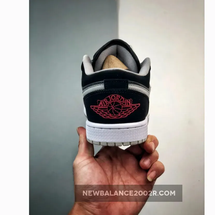 Air Jordan 1 Low Black/University Red-Cement Grey Air Jordan 1 Low Black/University Red-Cement Grey