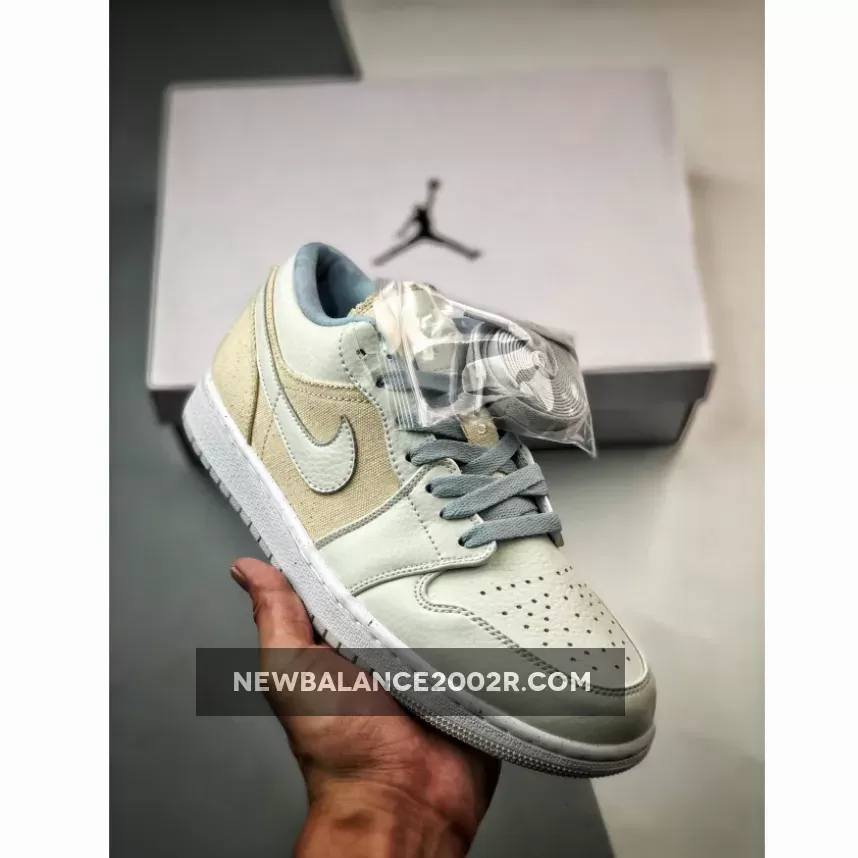 Air Jordan 1 Low Canvas Grey Cream