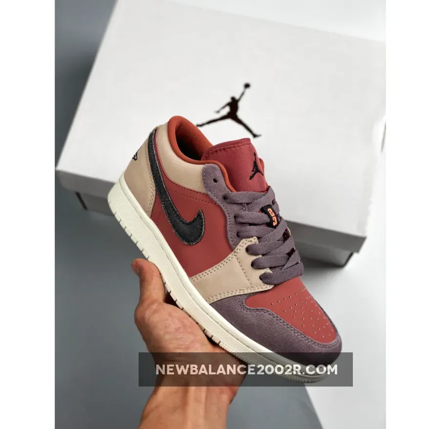Air Jordan 1 Low Canyon Rust/Black-Purple Smoke