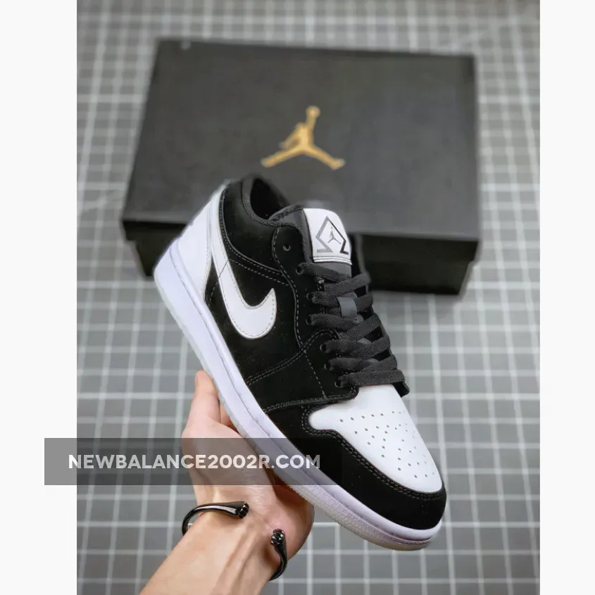 Air Jordan 1 Low "Diamond" Black/Multi-Color/White