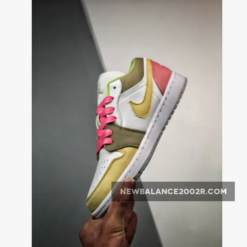 Air Jordan 1 Low GS Recycled White/Tan-Pink Air Jordan 1 Low GS Recycled White/Tan-Pink