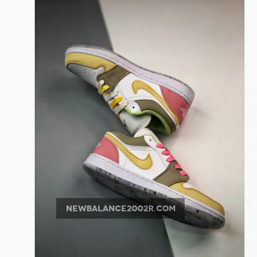 Air Jordan 1 Low GS Recycled White/Tan-Pink Air Jordan 1 Low GS Recycled White/Tan-Pink