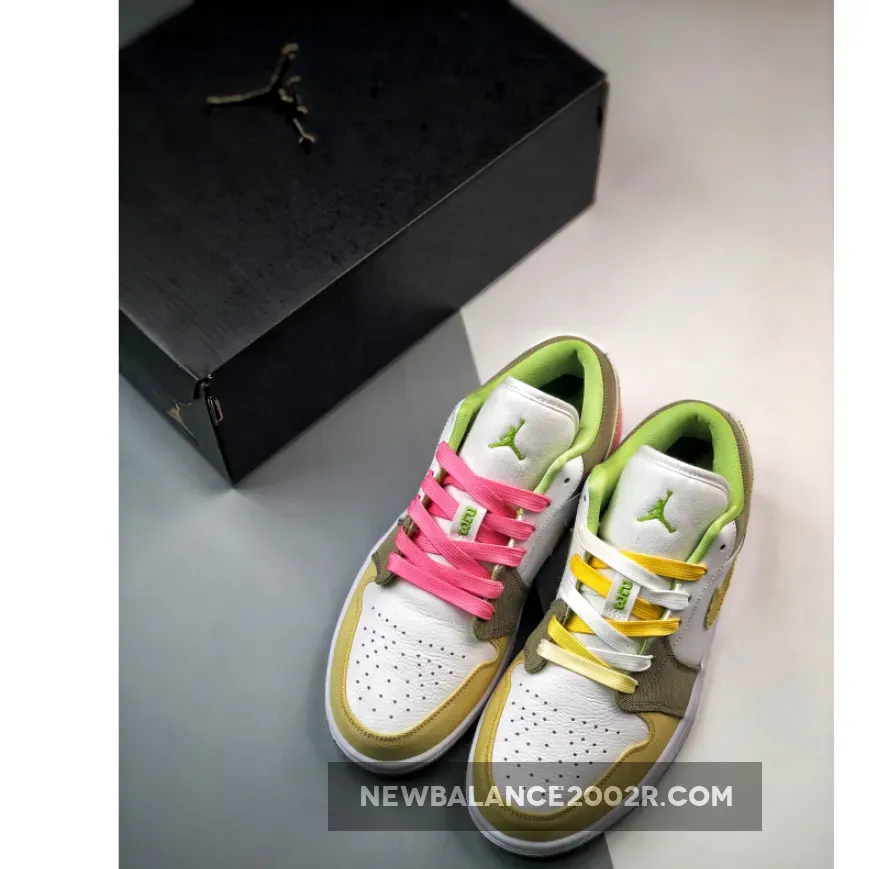 Air Jordan 1 Low GS Recycled White/Tan-Pink Air Jordan 1 Low GS Recycled White/Tan-Pink