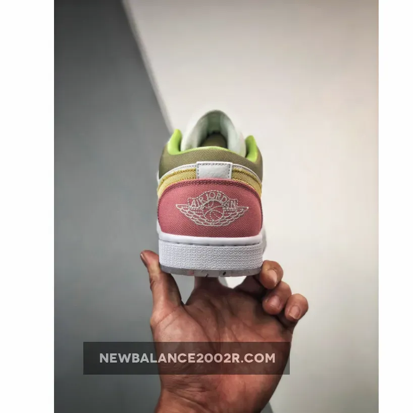 Air Jordan 1 Low GS Recycled White/Tan-Pink Air Jordan 1 Low GS Recycled White/Tan-Pink