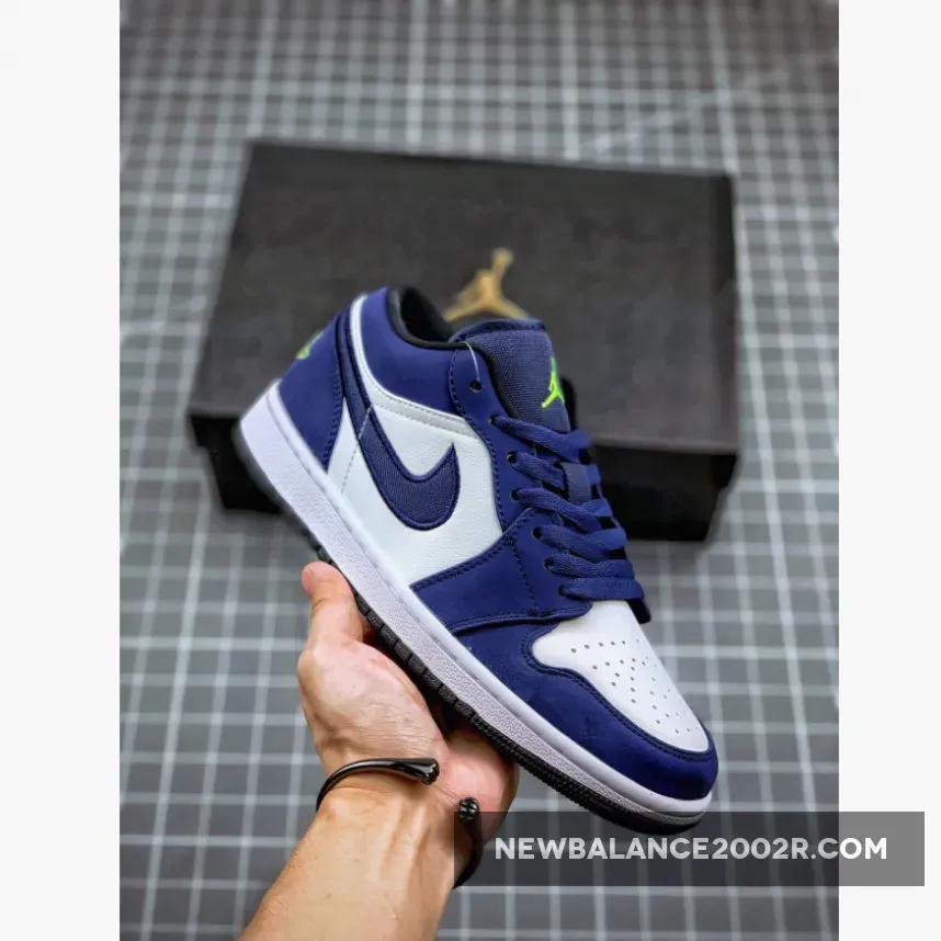 Air Jordan 1 Low Insignia Blue/Ghost Green-Wolf Grey-Black