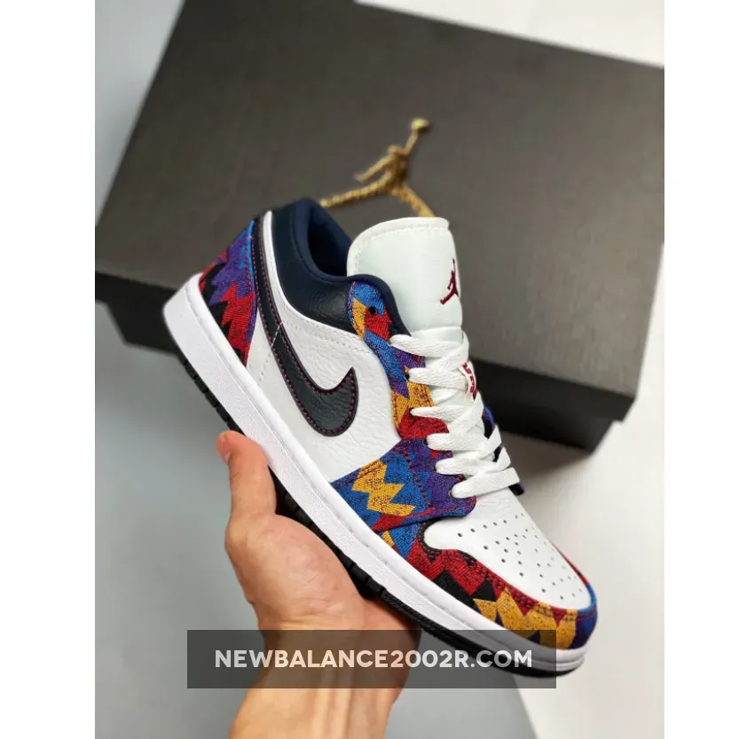 Air Jordan 1 Low "Nothing But Net" White/Dark Obsidian/Team Red