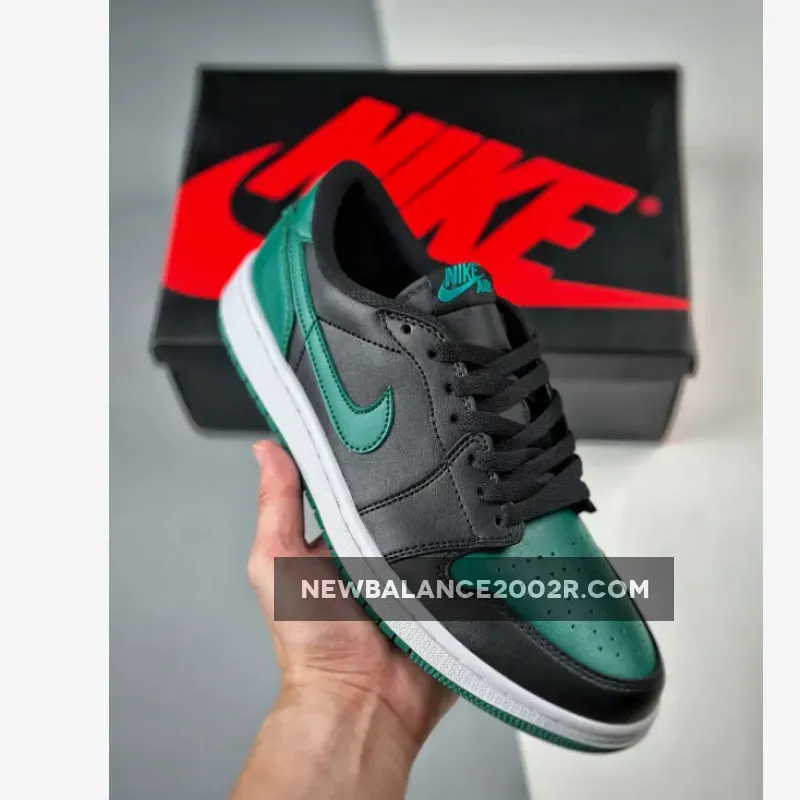 Air Jordan 1 Low OG Black Gorge Green Sail