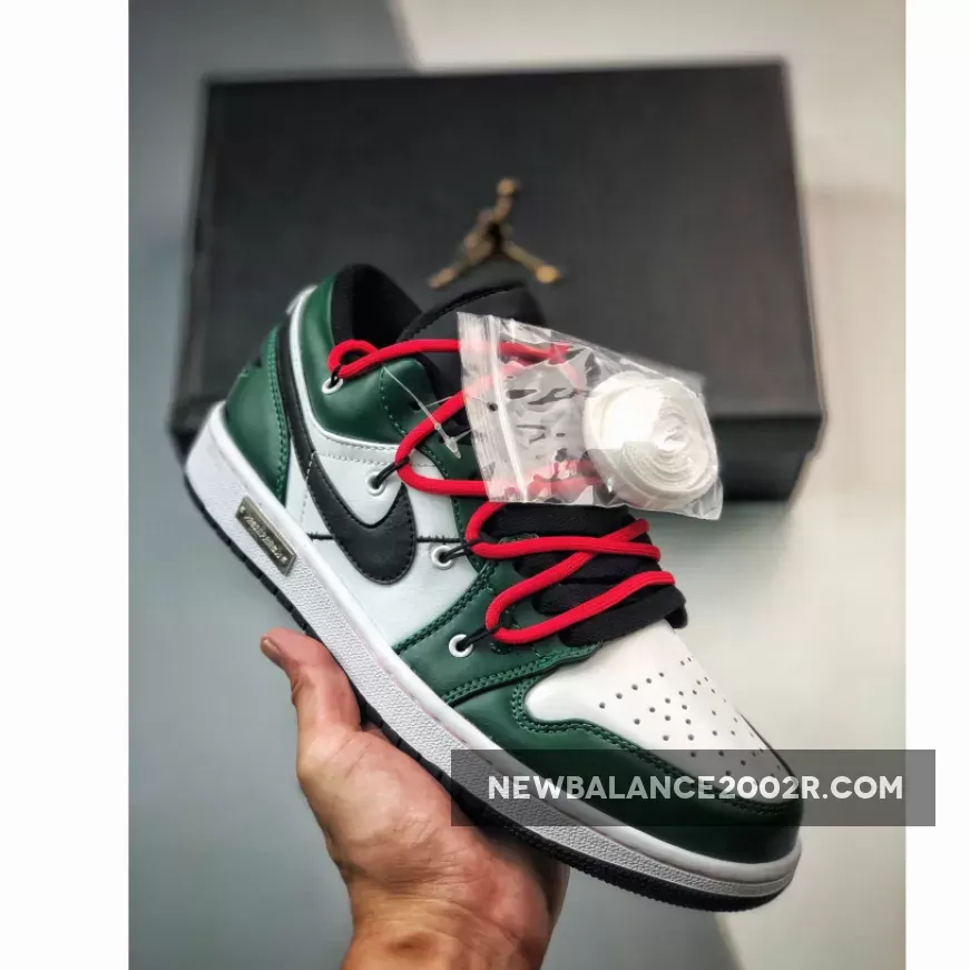 Air Jordan 1 Low Pine Green White Black