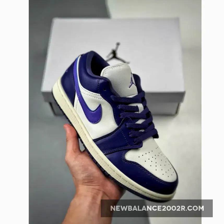 Air Jordan 1 Low Sail and Purple