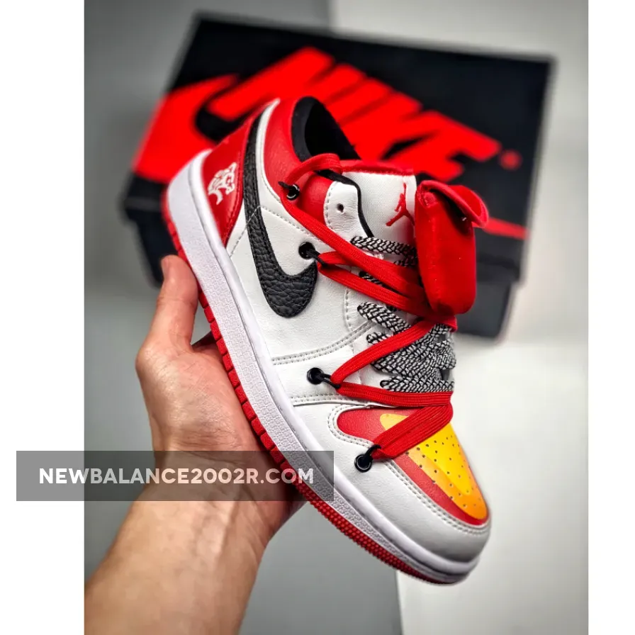 Air Jordan 1 Low White Gym Red