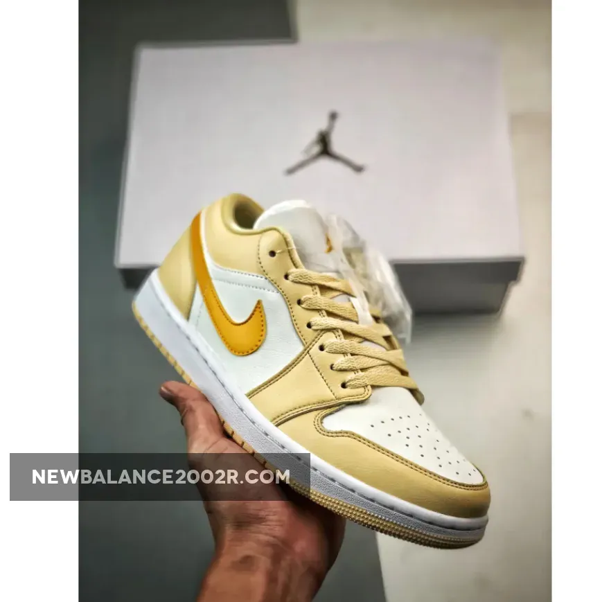 Air Jordan 1 Low White/Yellow-Team Gold