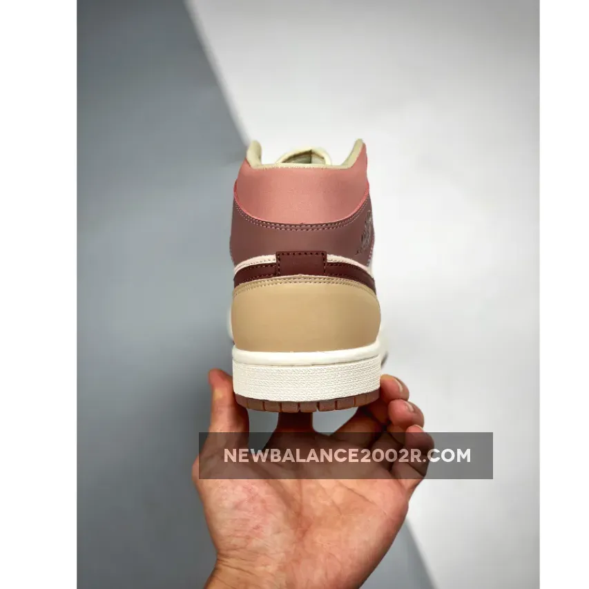 Air Jordan 1 Mid Brown/Tan-Pink Air Jordan 1 Mid Brown/Tan-Pink