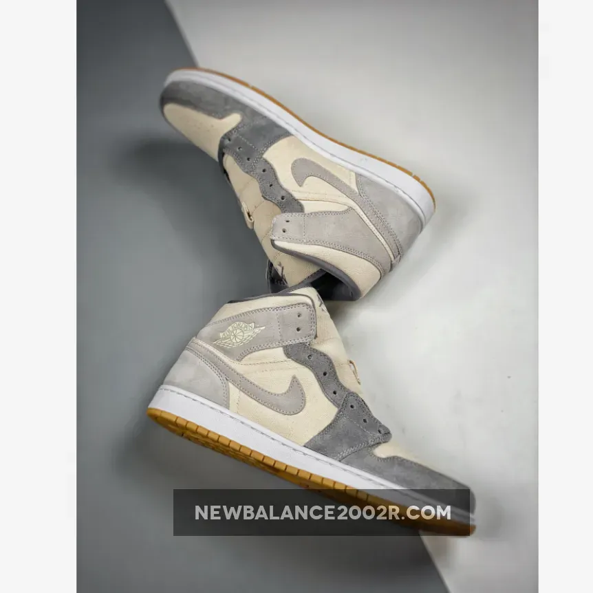 Air Jordan 1 Mid Cream Grey Air Jordan 1 Mid Cream Grey