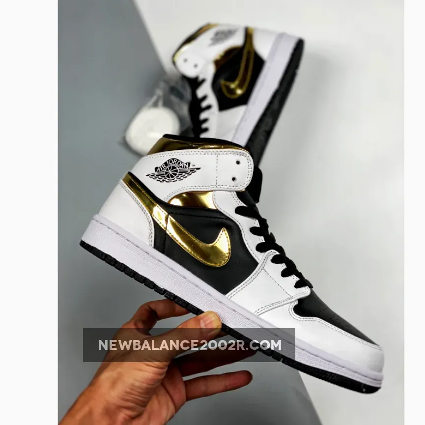 Air Jordan 1 Mid GS White Gold WMNS Air Jordan 1 Mid GS White Gold WMNS