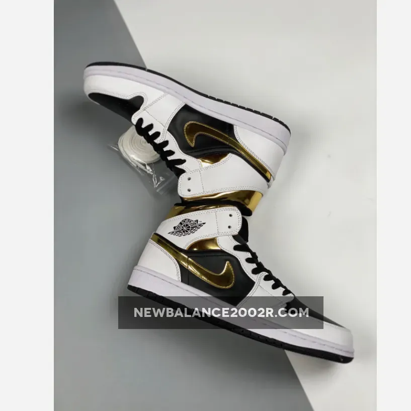 Air Jordan 1 Mid GS White Gold WMNS Air Jordan 1 Mid GS White Gold WMNS