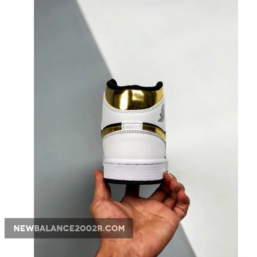 Air Jordan 1 Mid GS White Gold WMNS Air Jordan 1 Mid GS White Gold WMNS
