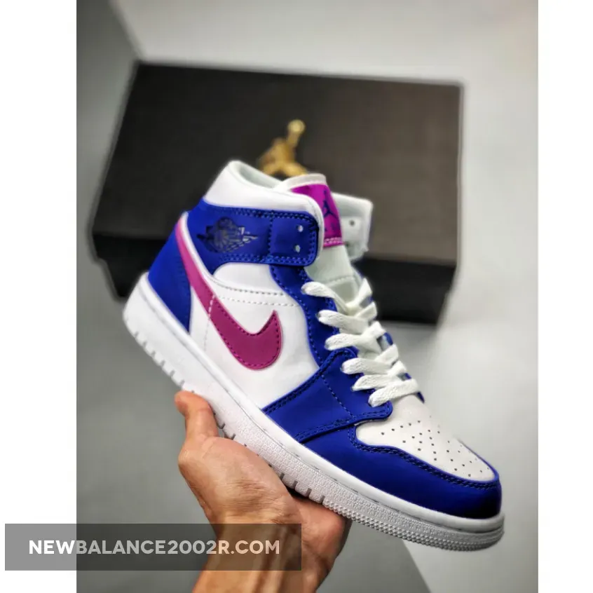 Air Jordan 1 Mid Hyper Royal/Hyper Violet-White