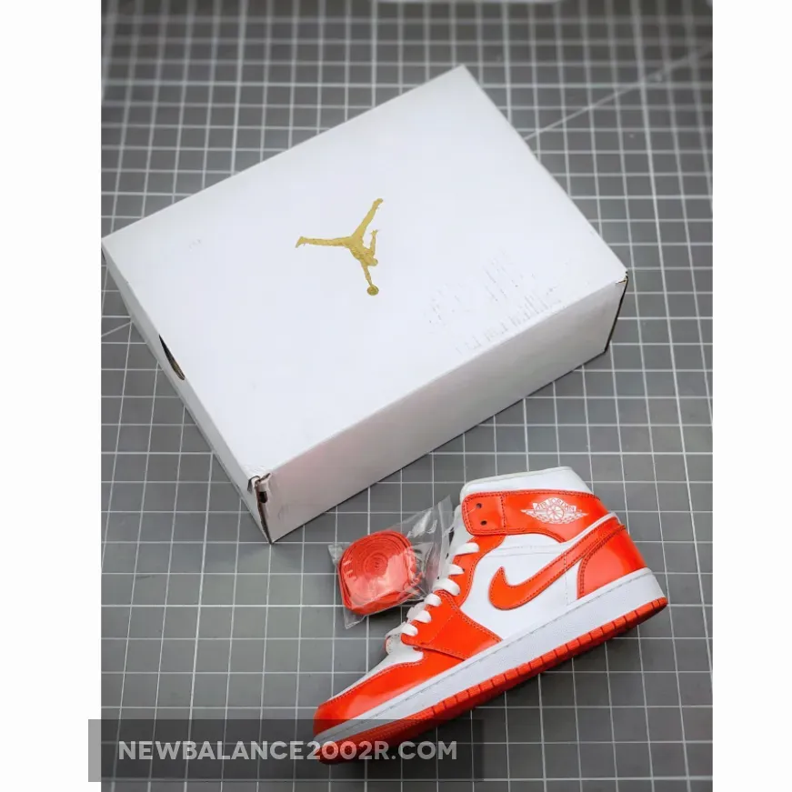 Air Jordan 1 Mid Orange and White Air Jordan 1 Mid Orange and White
