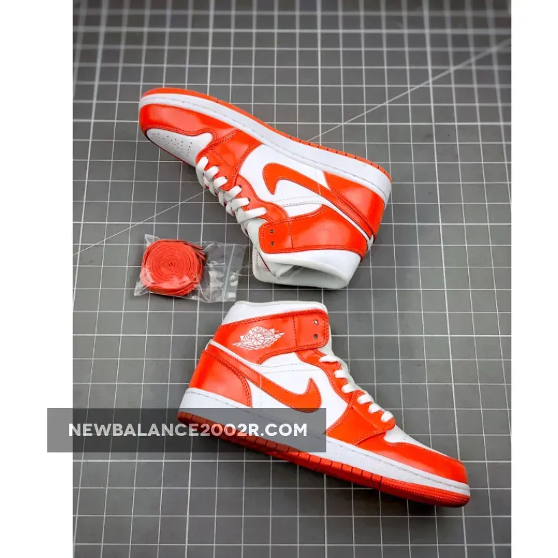 Air Jordan 1 Mid Orange and White Air Jordan 1 Mid Orange and White