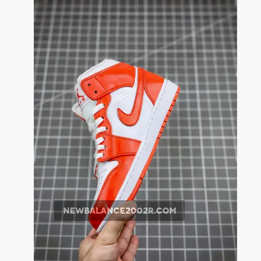 Air Jordan 1 Mid Orange and White Air Jordan 1 Mid Orange and White