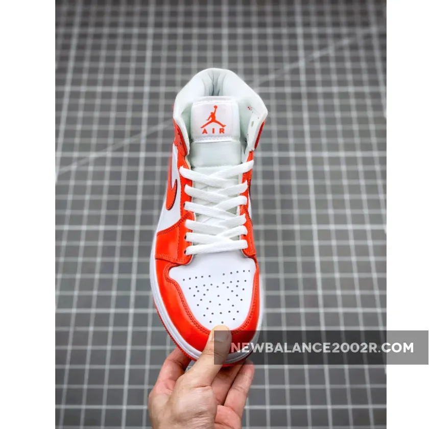 Air Jordan 1 Mid Orange and White Air Jordan 1 Mid Orange and White