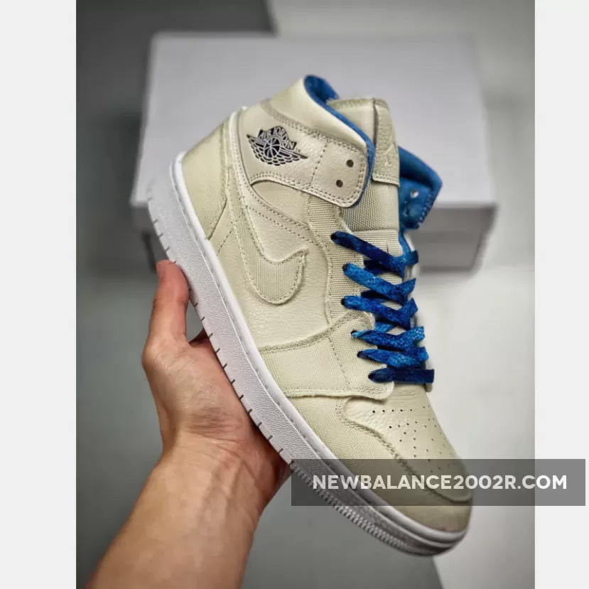 Air Jordan 1 Mid Sanddrift/Midnight Navy-White-Sail
