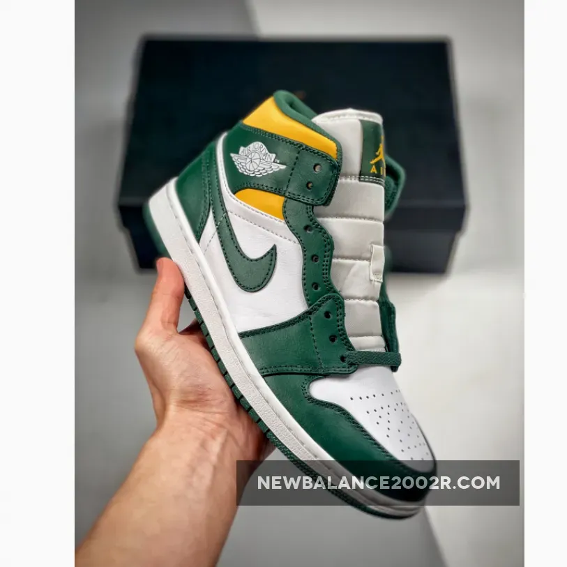 Air Jordan 1 Mid "Seattle Supersonics" Green Yellow