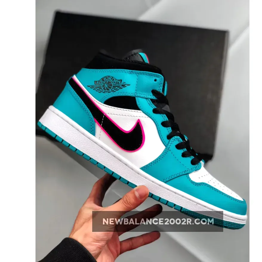 Air Jordan 1 Mid "South Beach" Turbo Green
