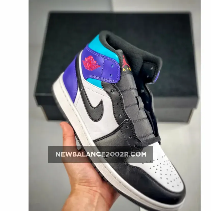 Air Jordan 1 Mid Teal Purple