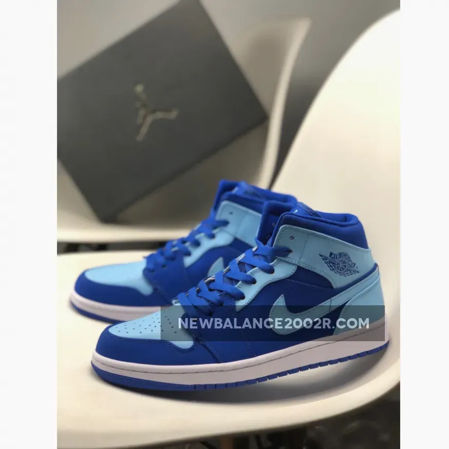 Air Jordan 1 Mid Varsity Royal/Ice Blue-White