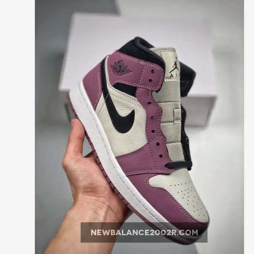 Air Jordan 1 Mid White/Berry Pink-Black DC7267-500