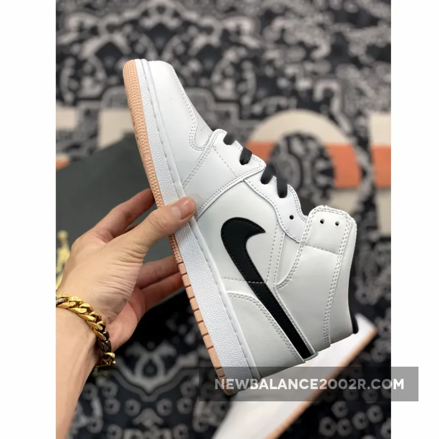 Air Jordan 1 Mid White/Black-Arctic Orange Air Jordan 1 Mid White/Black-Arctic Orange