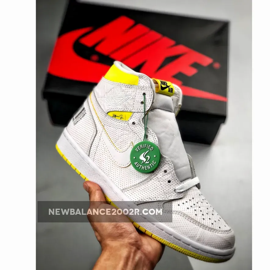 Air Jordan 1 Retro "First Class Flight" White/Dynamic Yellow-Black