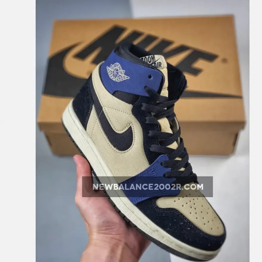 Air Jordan 1 Zoom CMFT 2 Muslin/Black-Blackened Blue