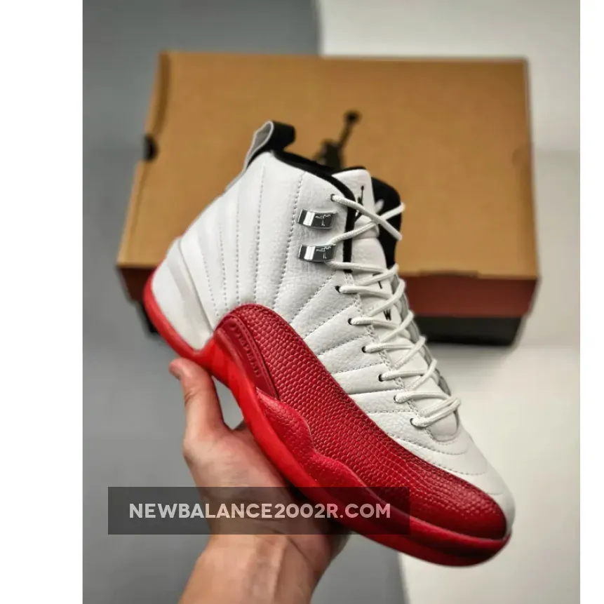 Air Jordan 12 OG "Cherry" White/Metallic Silver-Varsity Red
