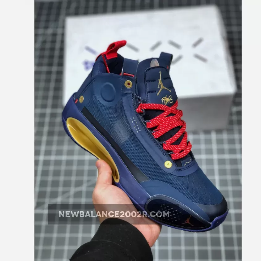 Air Jordan 34 Navy Blue/Gold