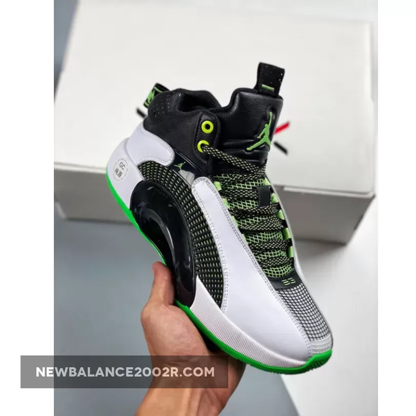 Air Jordan 35 White Black Green