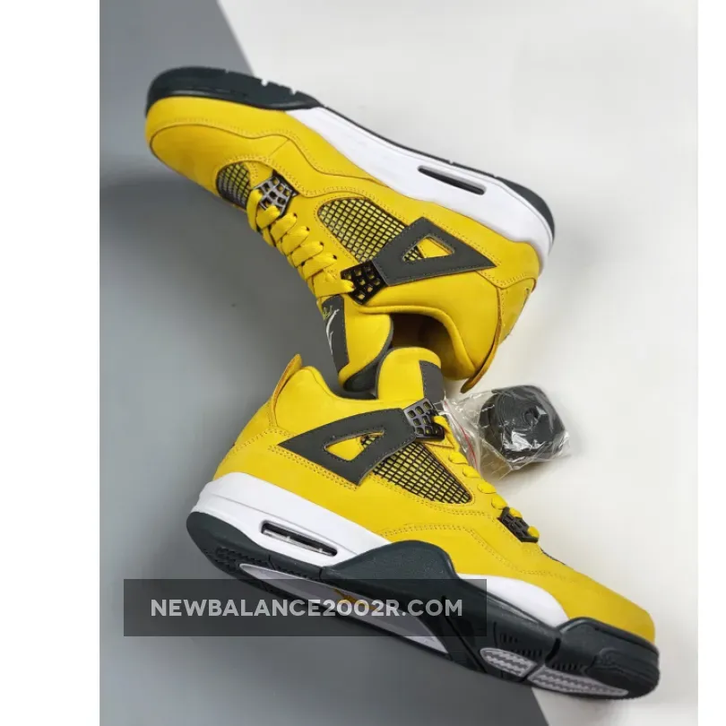 Air Jordan 4 ‘Lightning 2021’ Tour Yellow/White-Grey Air Jordan 4 ‘Lightning 2021’ Tour Yellow/White-Grey